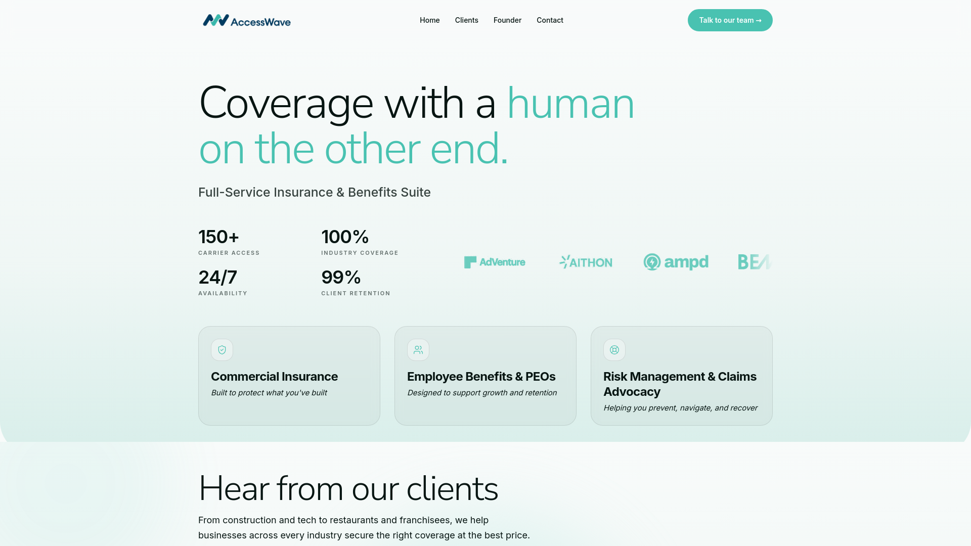 AccessWave — Insurance & benefits, under one roof