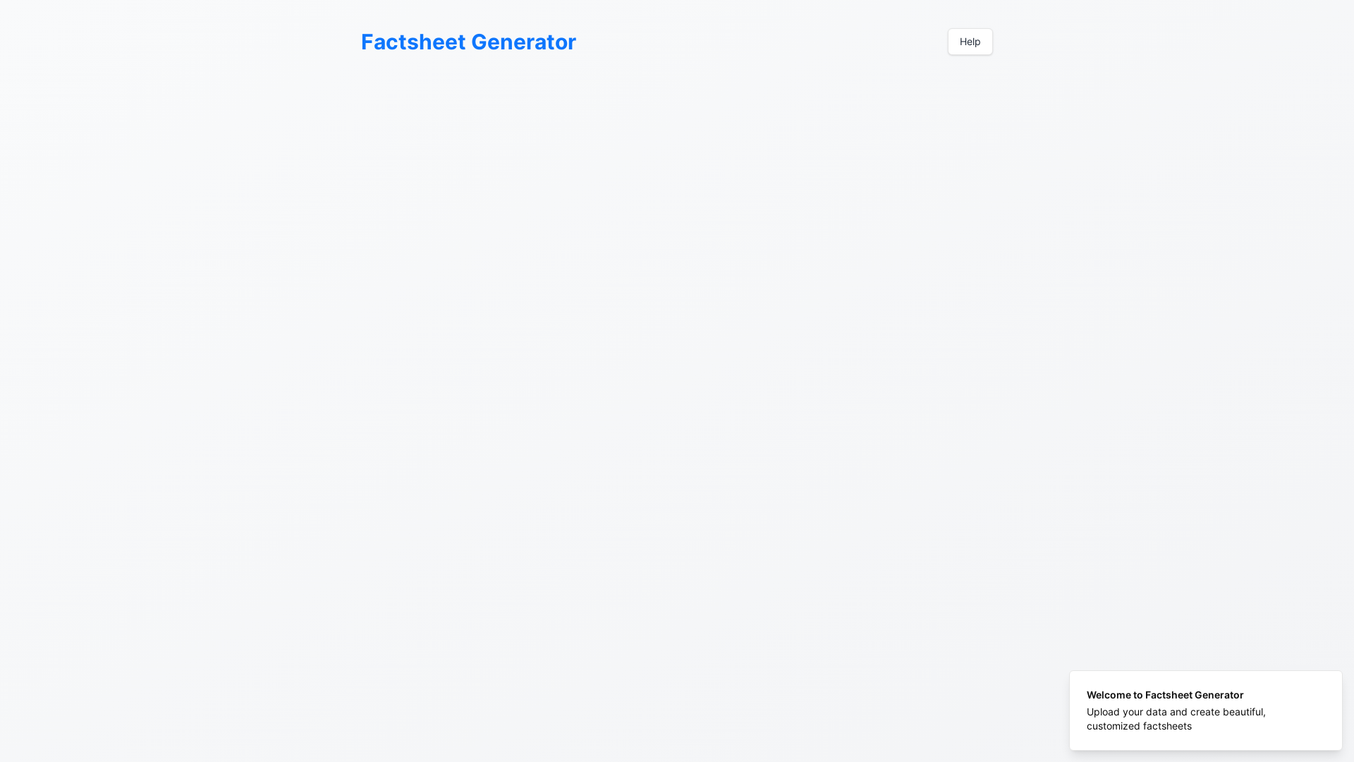 Professional Fund Factsheet Generator Platform