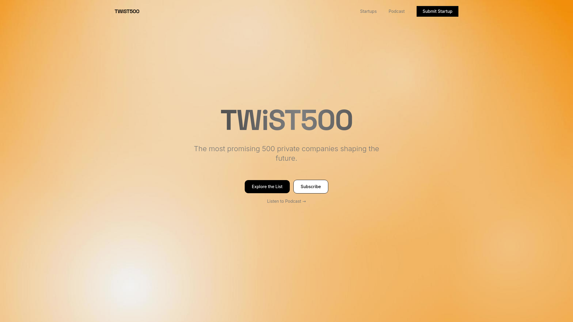TWiST500 | Top 500 Private Startups in the World