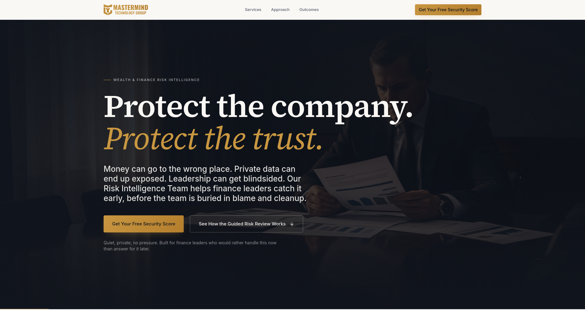 Mastermind Technology Group — Finance Risk Intelligence