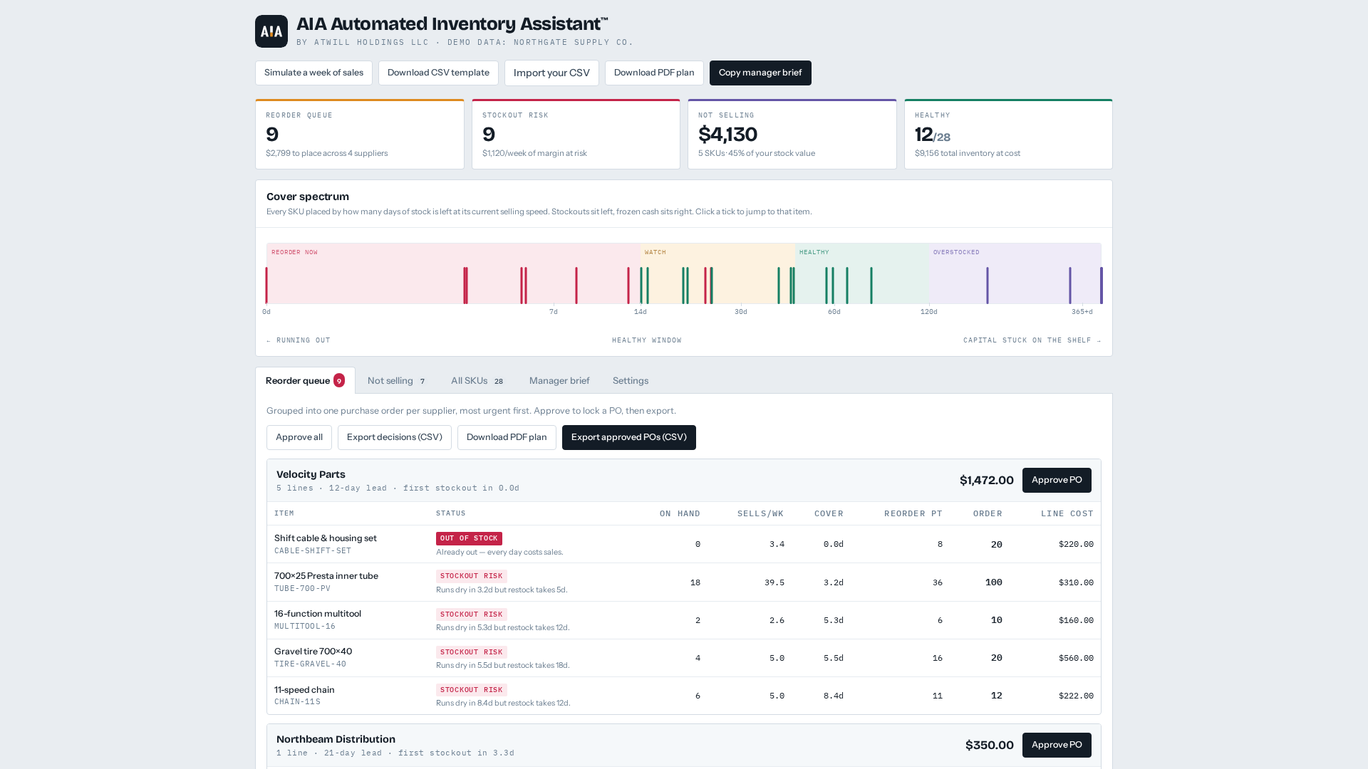 Automated Inventory Assistant — 官网预览图