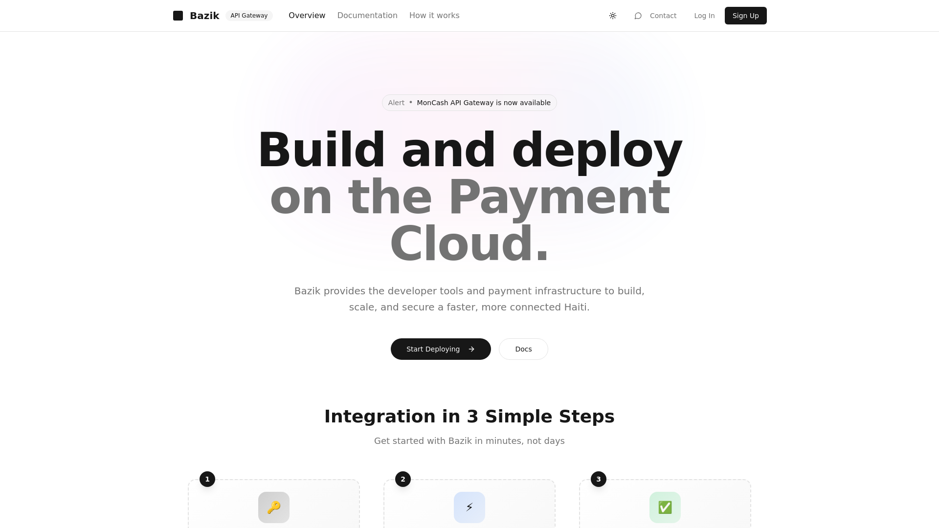 Bazik - MonCash API Gateway