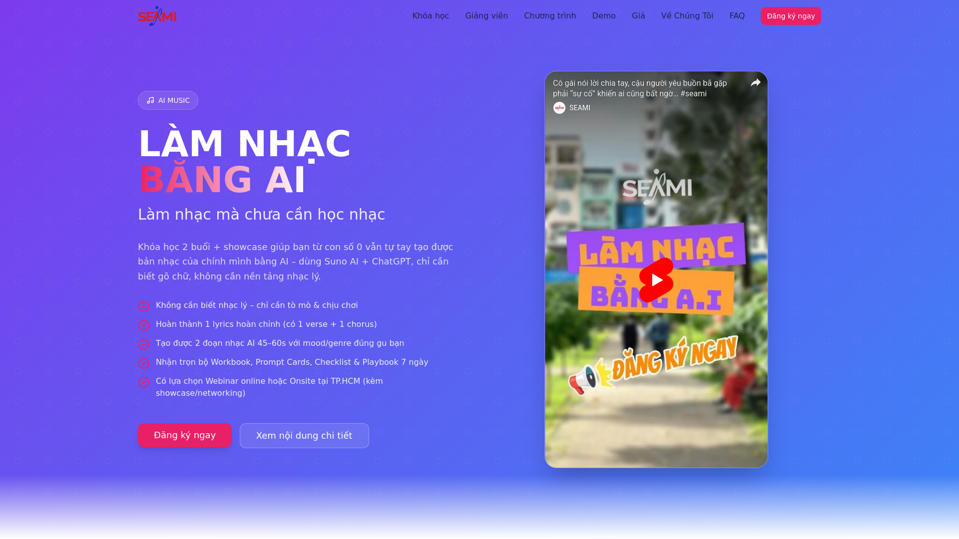 Seami Làm nhạc bằng AI - SEAMI