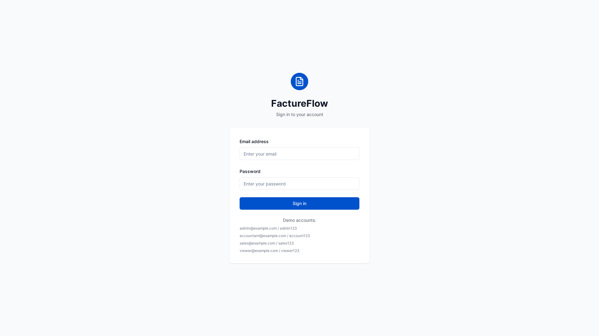 Advanced Invoicing & Billing Management App
