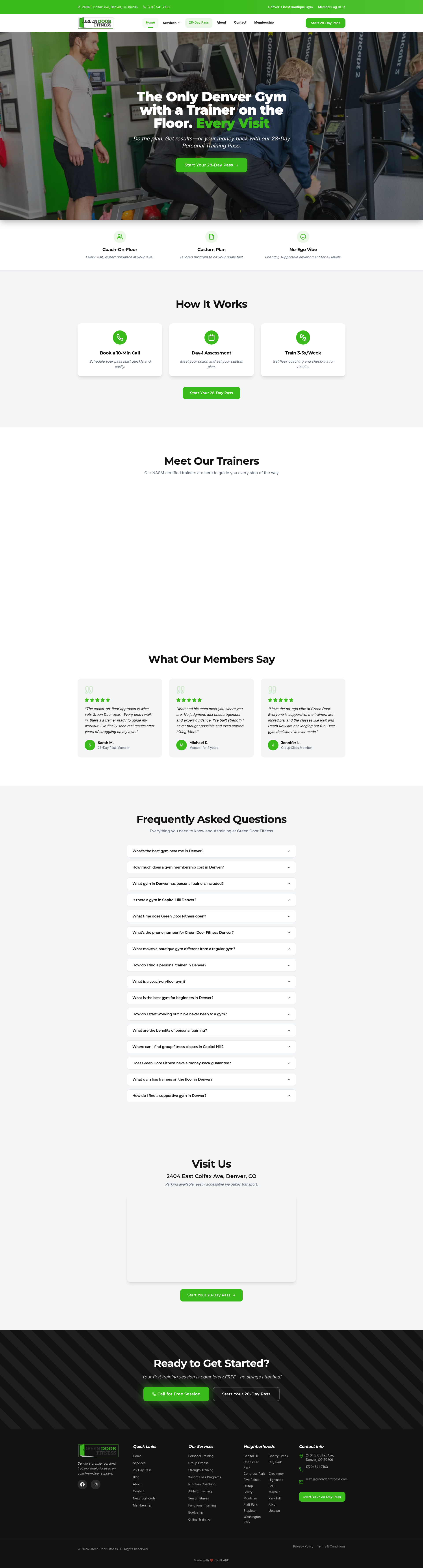 Green Door Fitness - Personal Trainers & Fitness in Denver