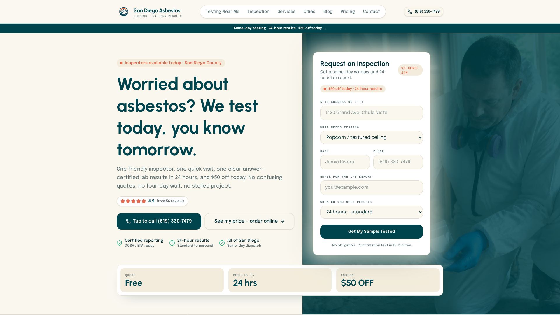 San Diego Asbestos Testing