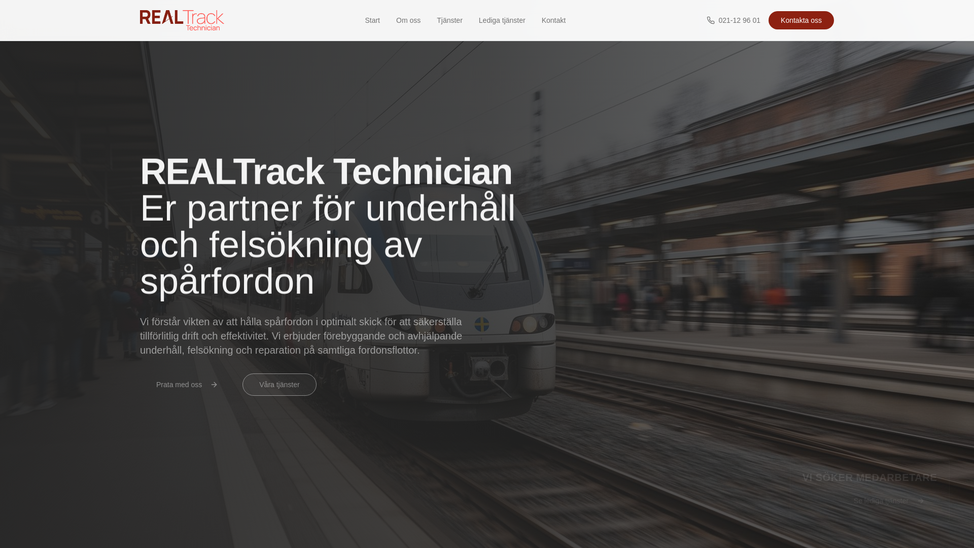 REALTrack Technician | Underhåll av spårfordon
