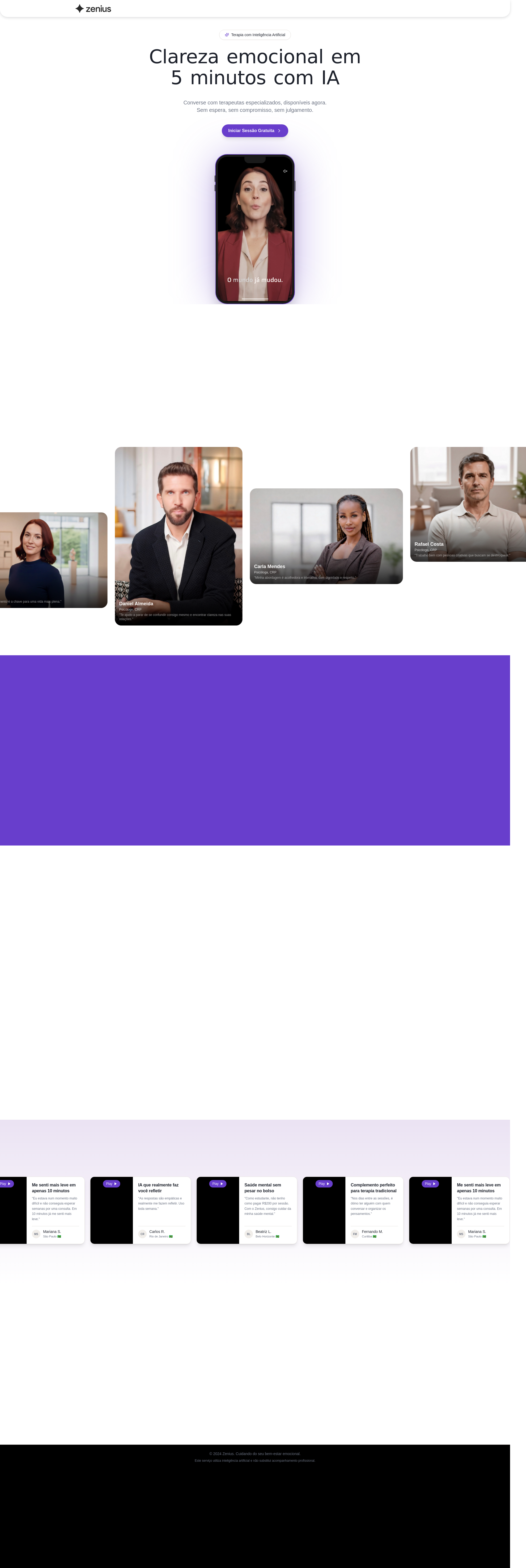 Zenius App Zenius — AI Therapists for Instant Emotional Clarity