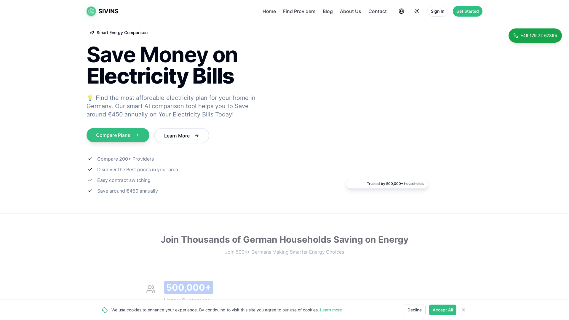 Advanced Electricity Comparison & Contract Management App