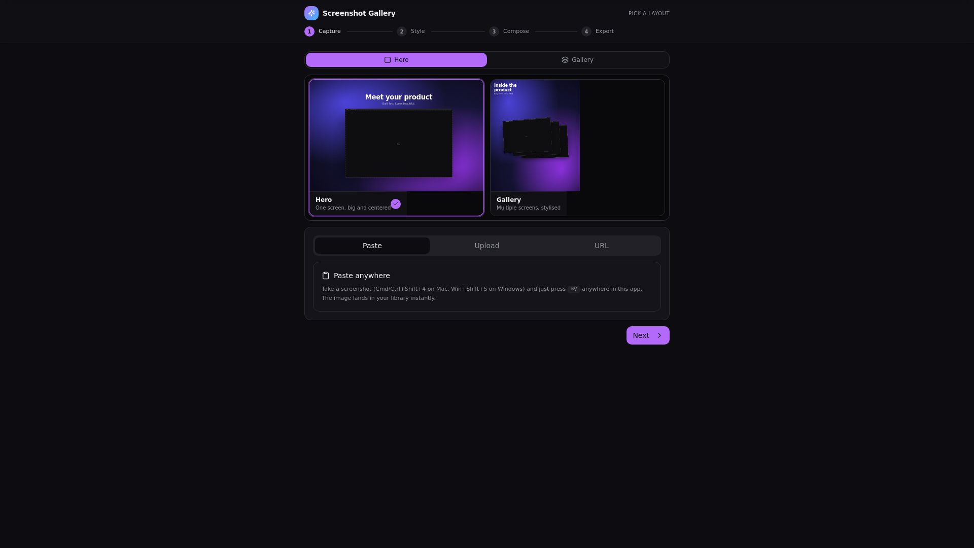 screenshot gallery
