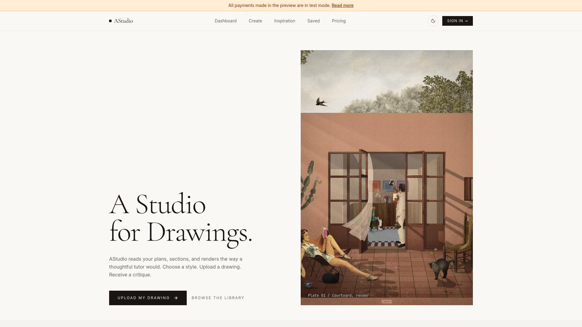 AStudio — AI critique for architects & students