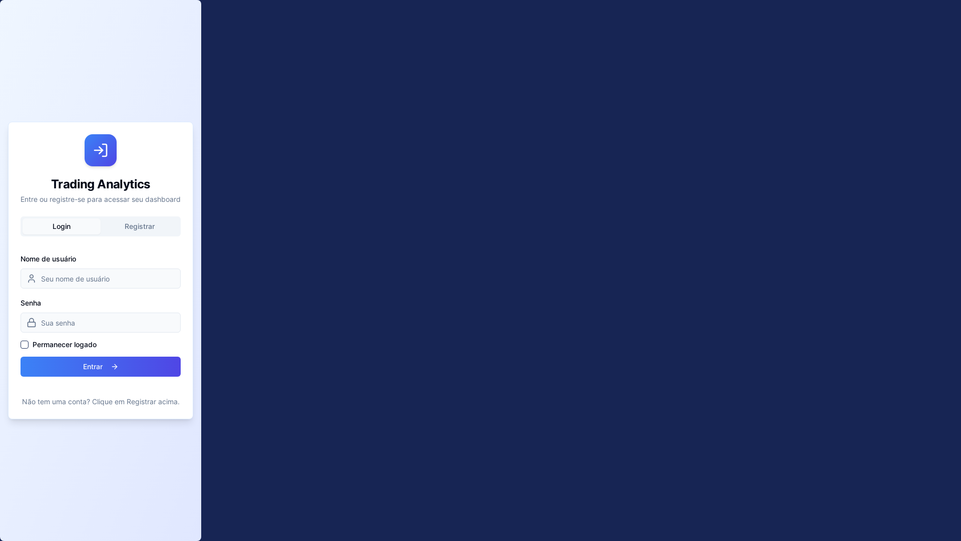 Analytics Trading Dashboard & Controls Platform