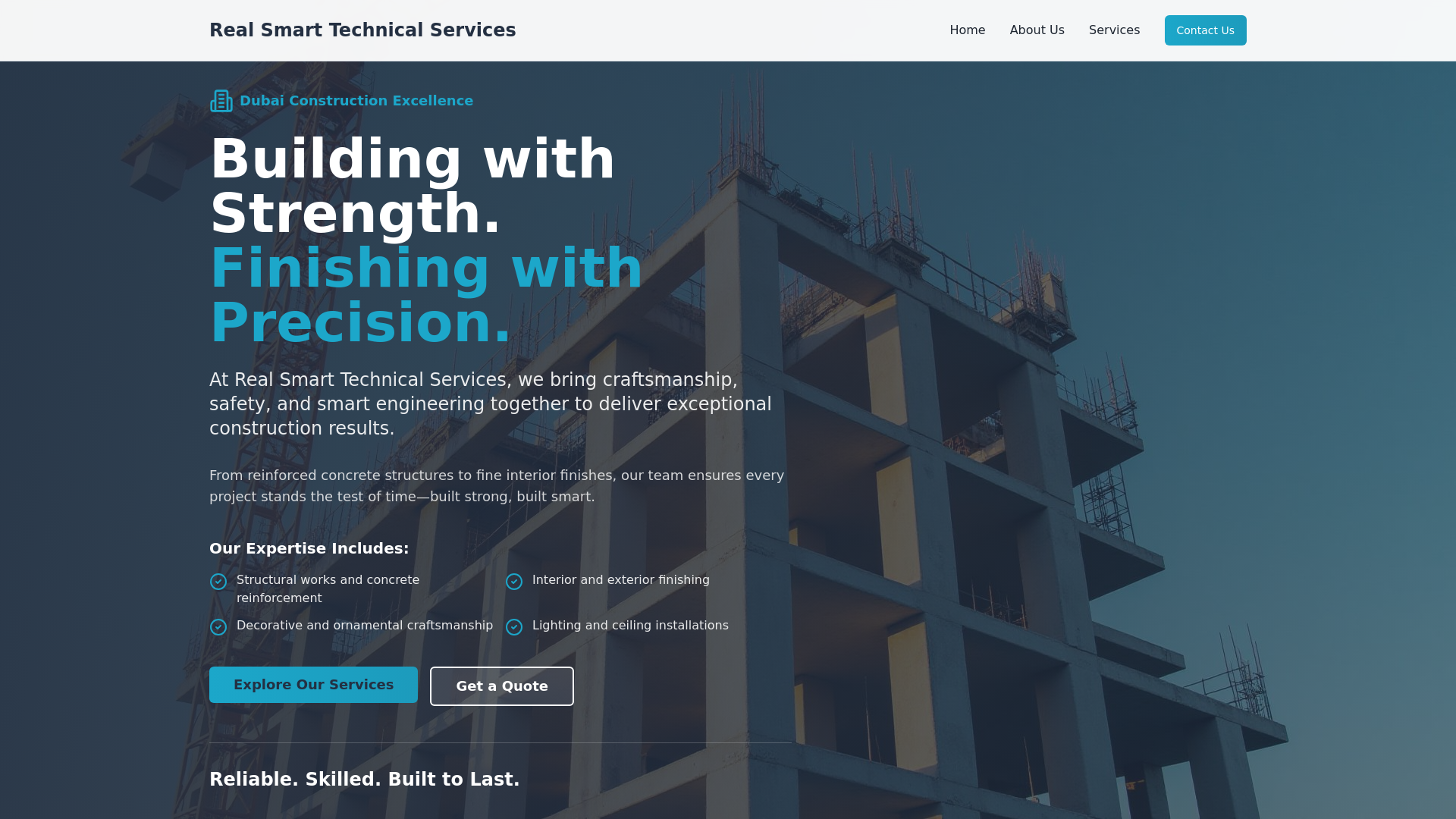 Real Smart Technical Services LLC | Construction & Fit-Out in Dubai