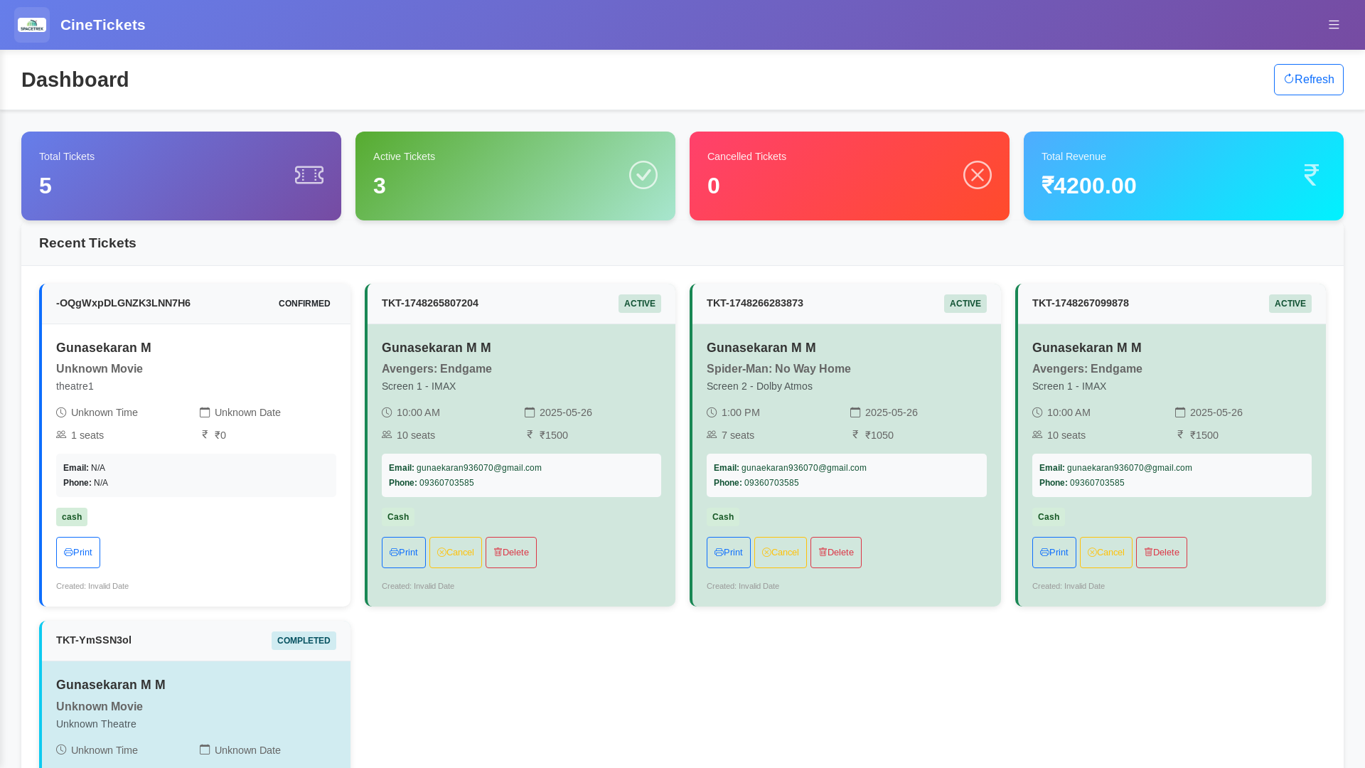Professional Ticket Management & Reservation Platform