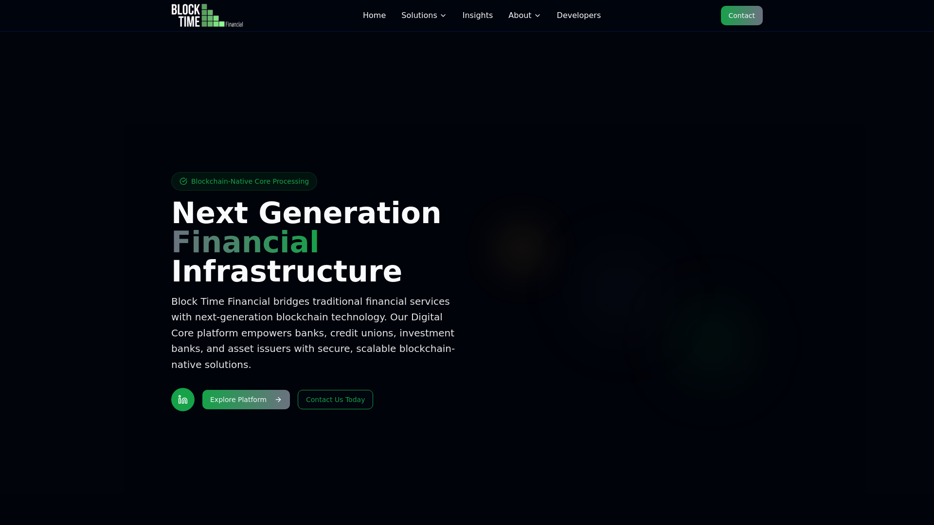 Blockchain Innovation in Financial Services | Block Time Financial