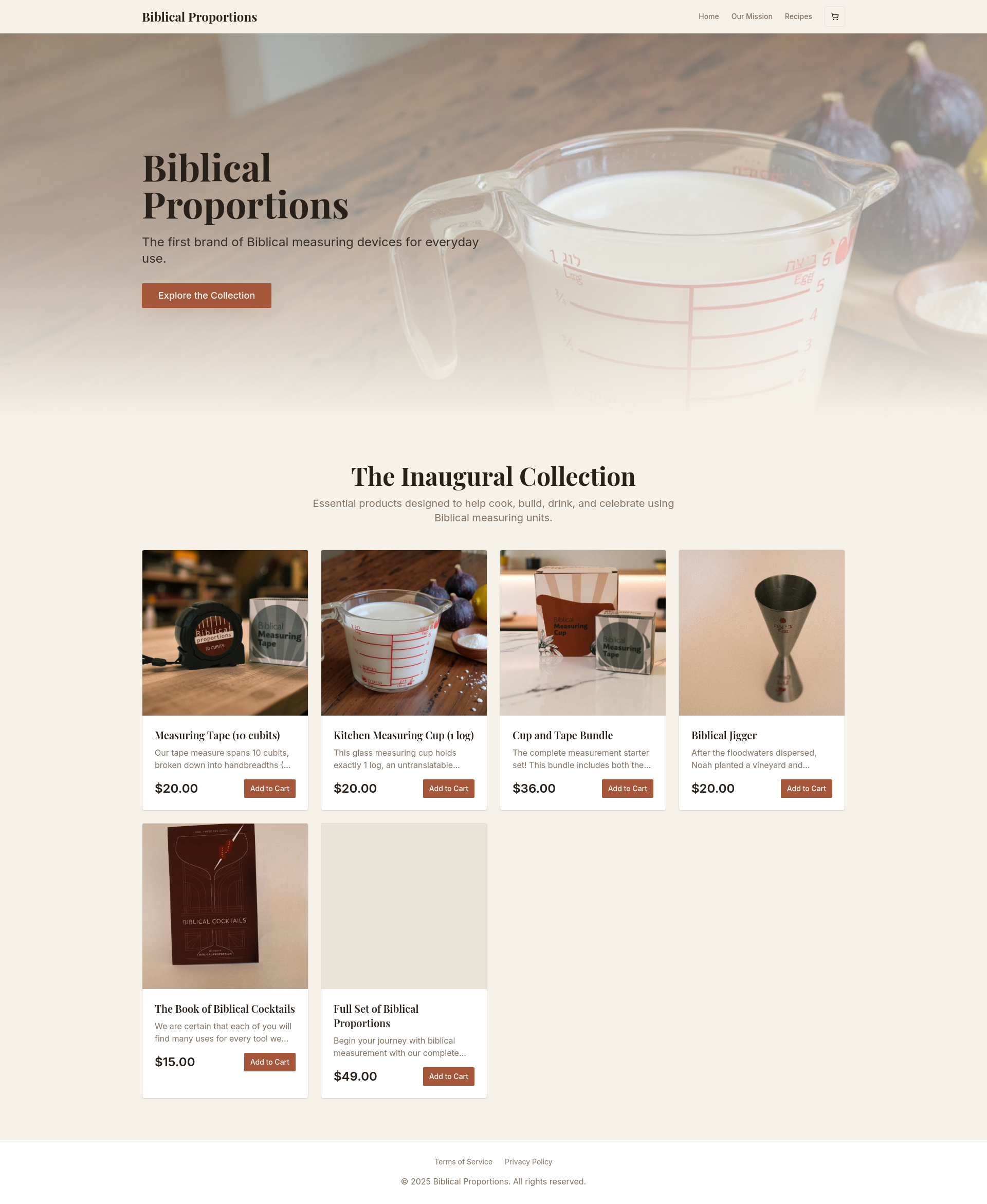 Biblical Proportions - Ancient Measurements for Modern Life
