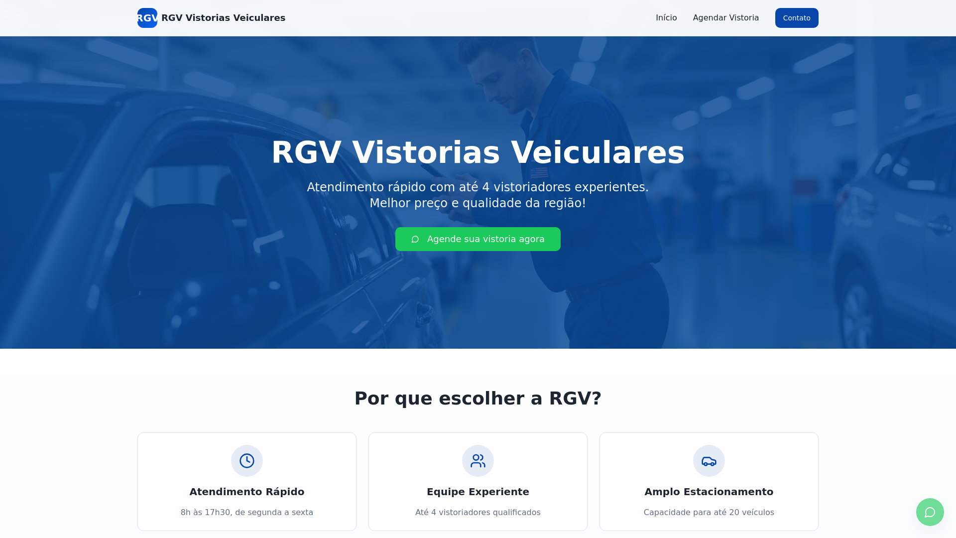 RGV Vistorias Veiculares - Batatais | Tradição e Confiança desde 2010