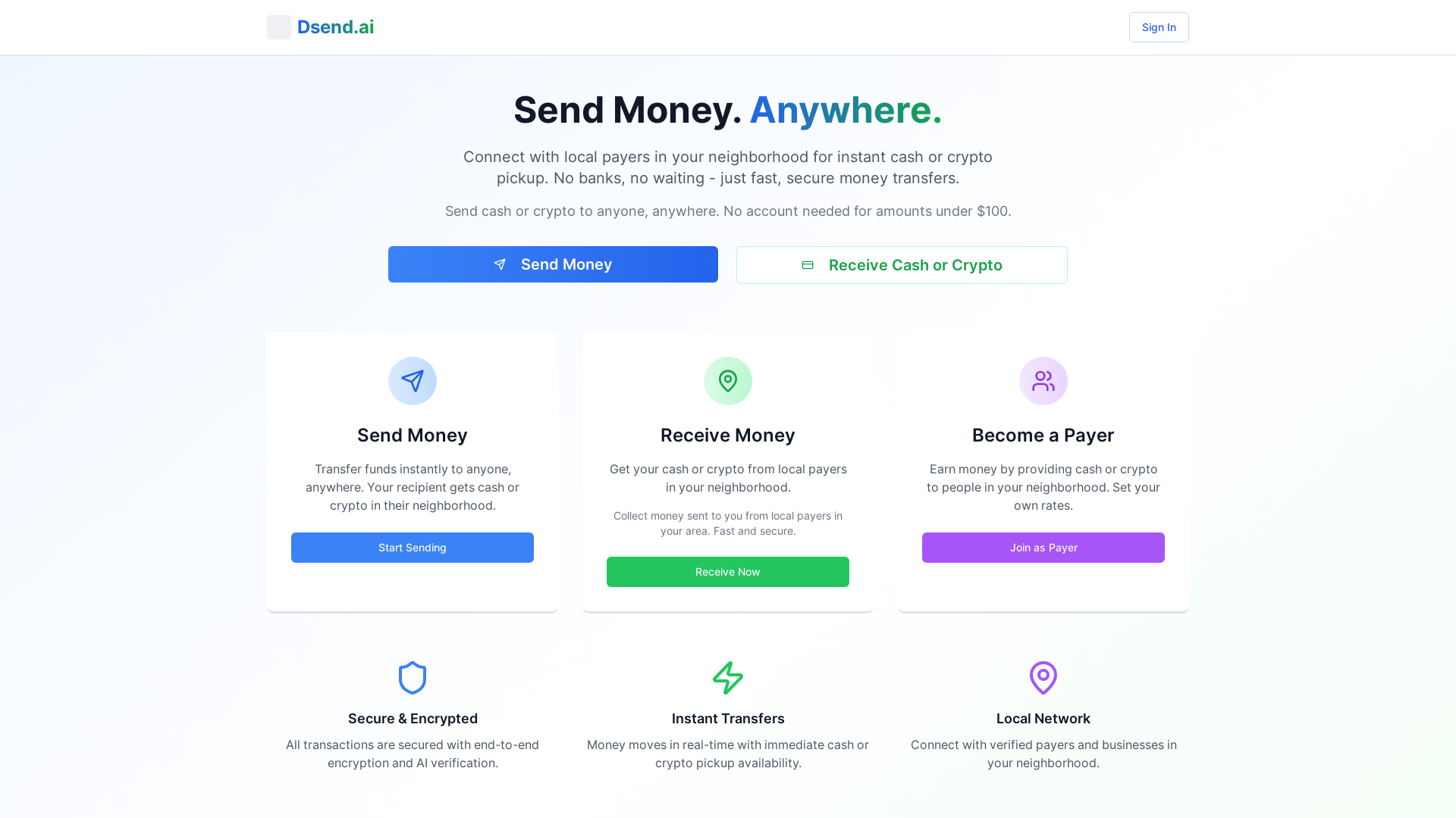 Dsend.ai - Send Money Anywhere