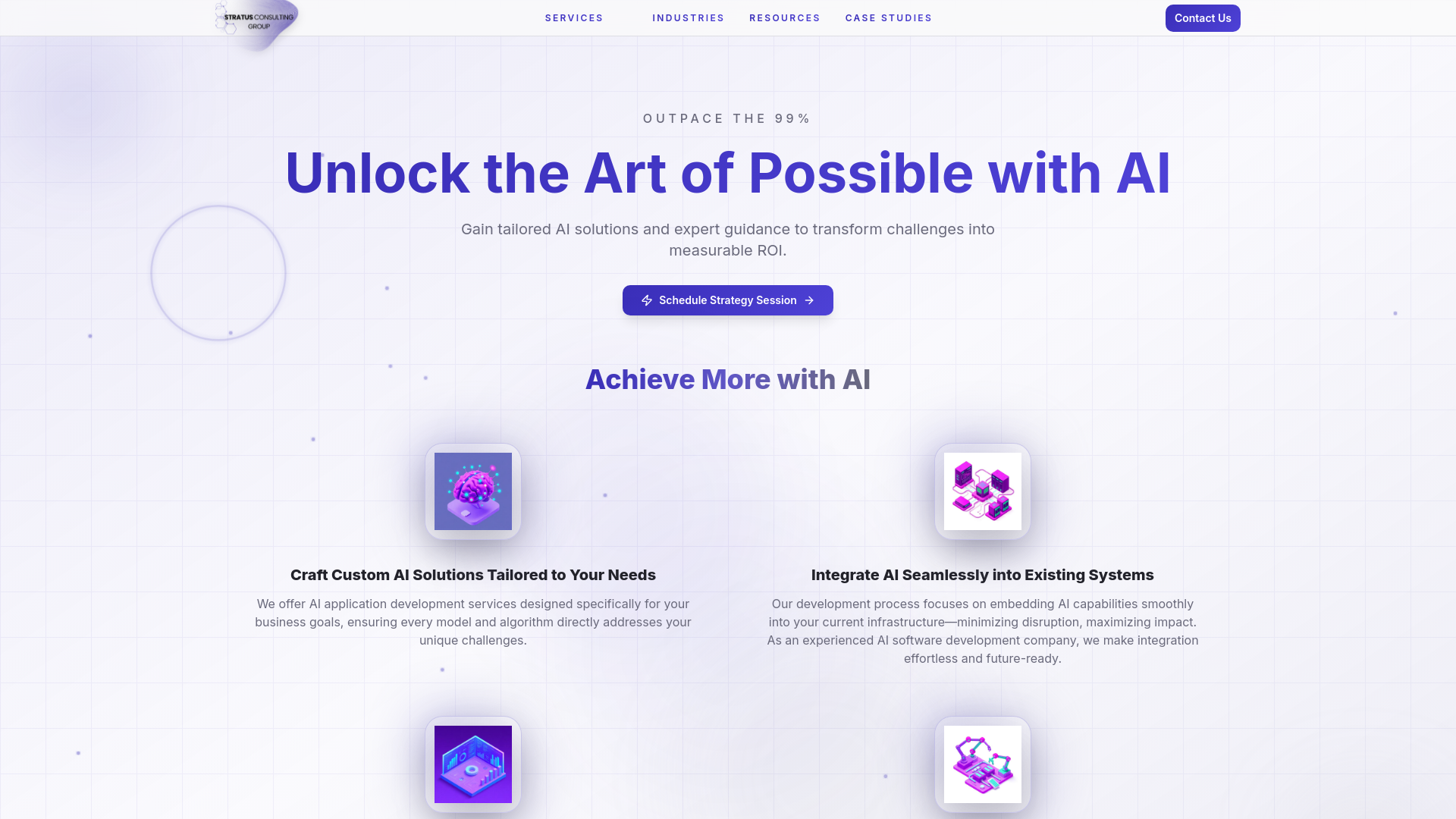 Strategic AI Consulting & Digital Transformation | Stratus Consulting Group