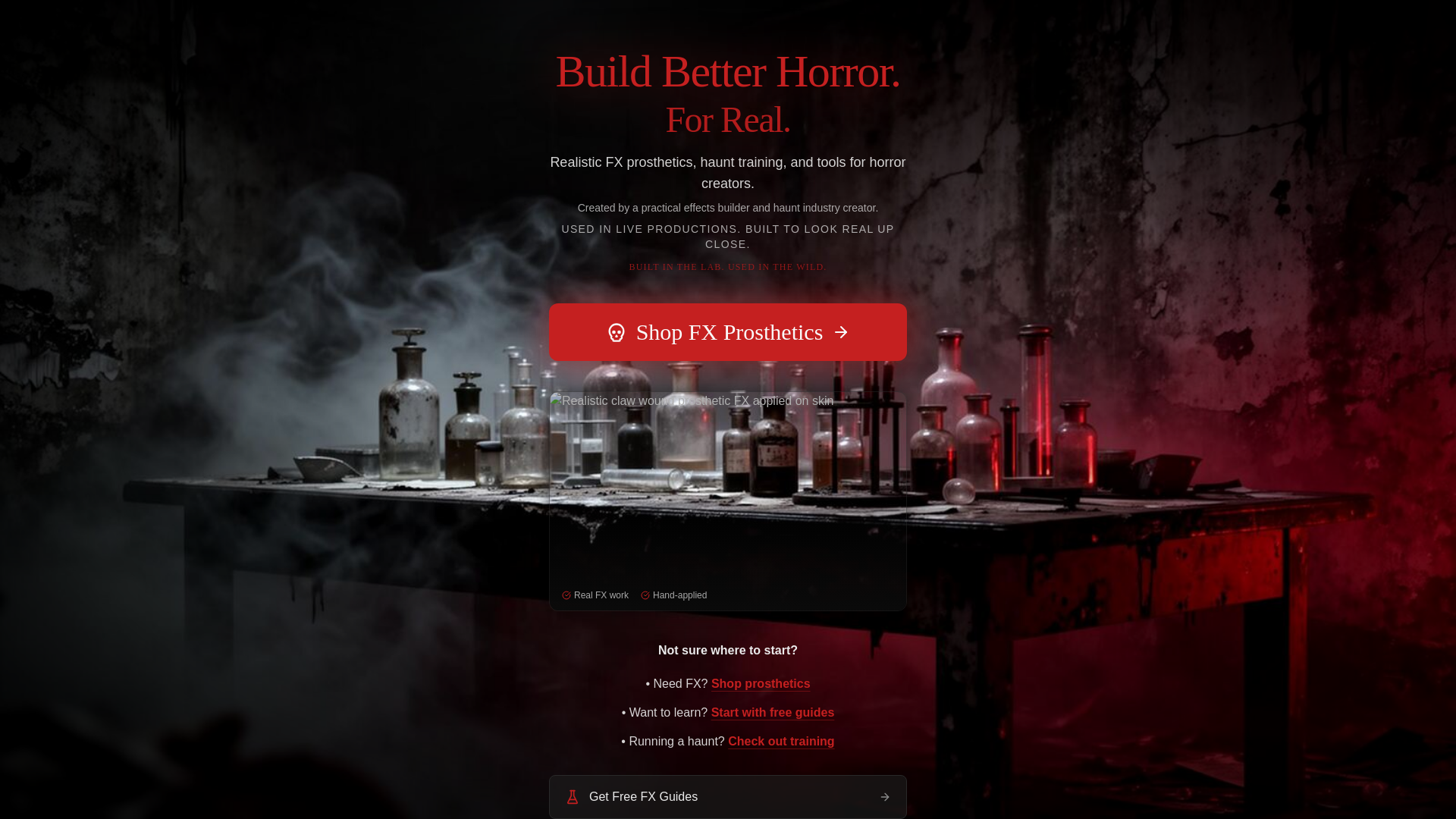 Hauntingly Evil SFX — Realistic Horror FX & Haunt Training