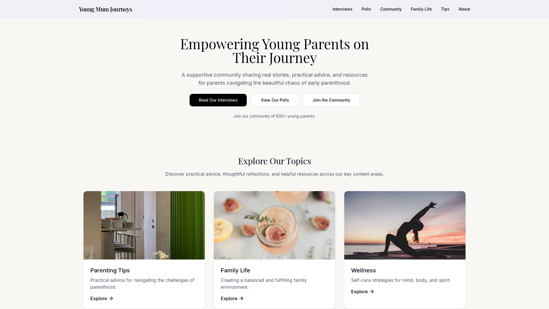 Community Parenting & Family Platform