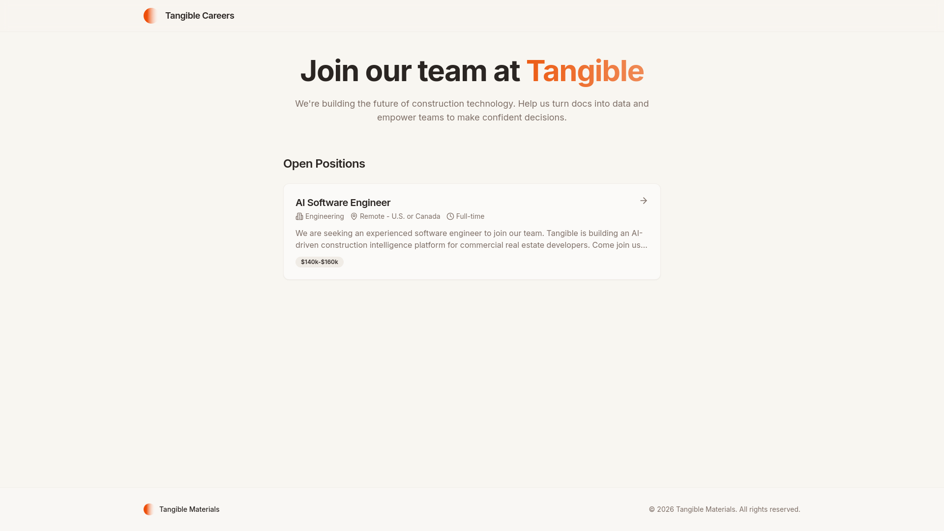 Tangible Careers