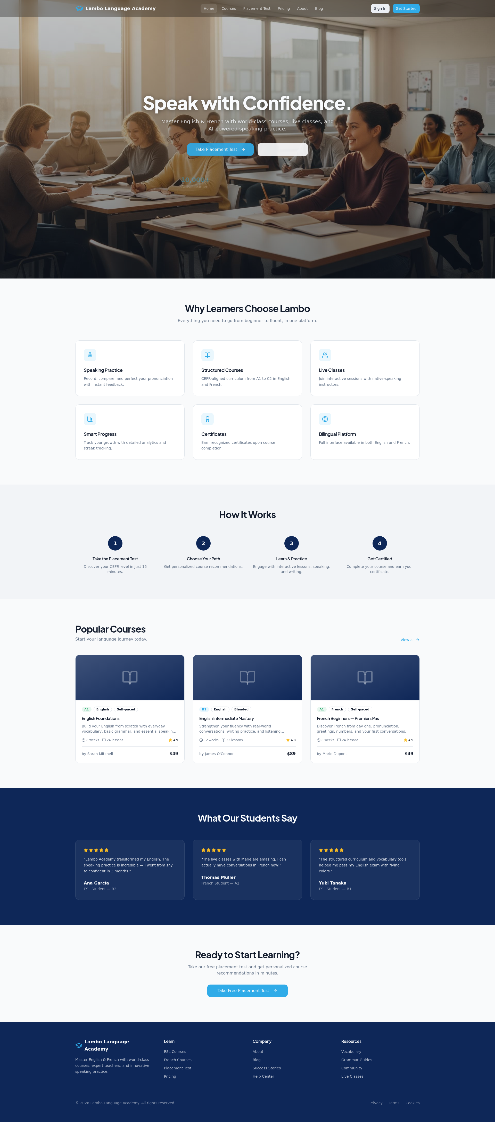 Lambo Language Academy — Master Languages with AI