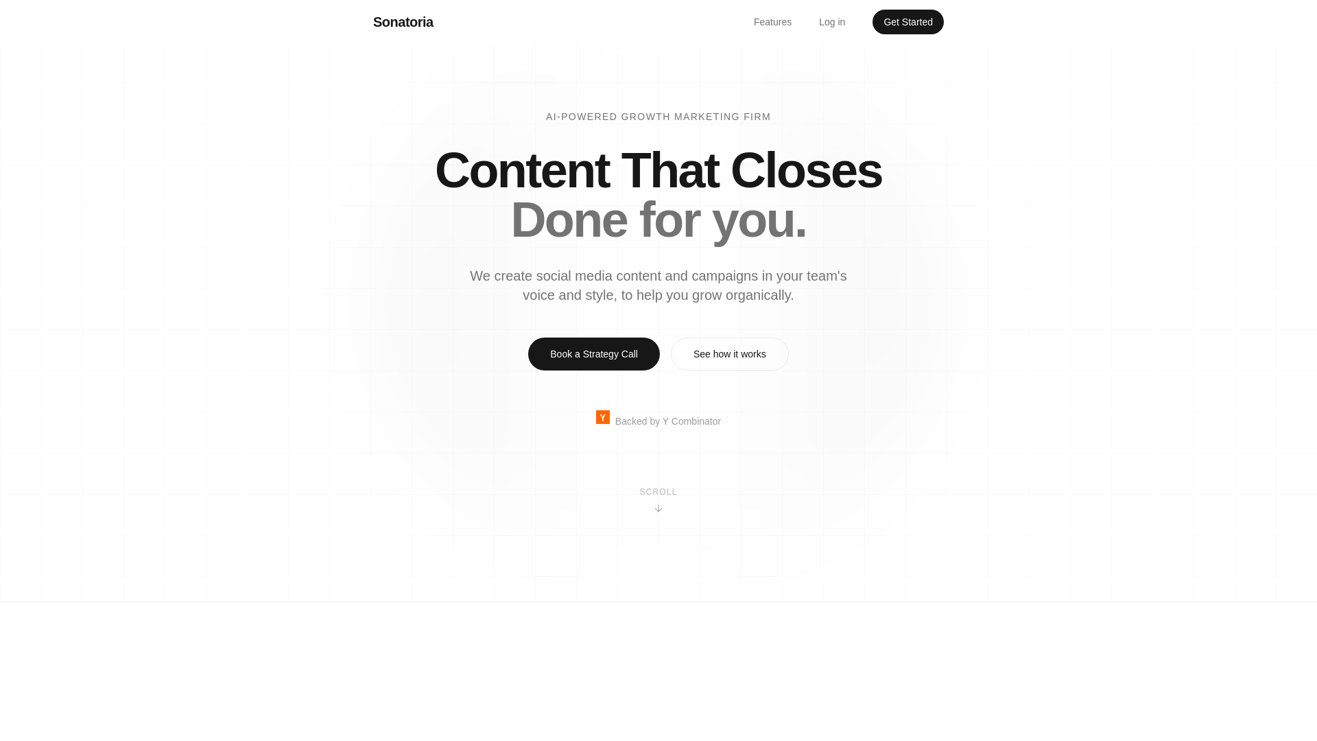 Sonatoria Content That Closes logo