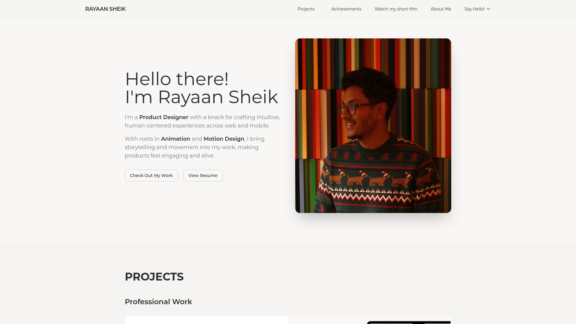Rayaan Sheik - Product Designer
