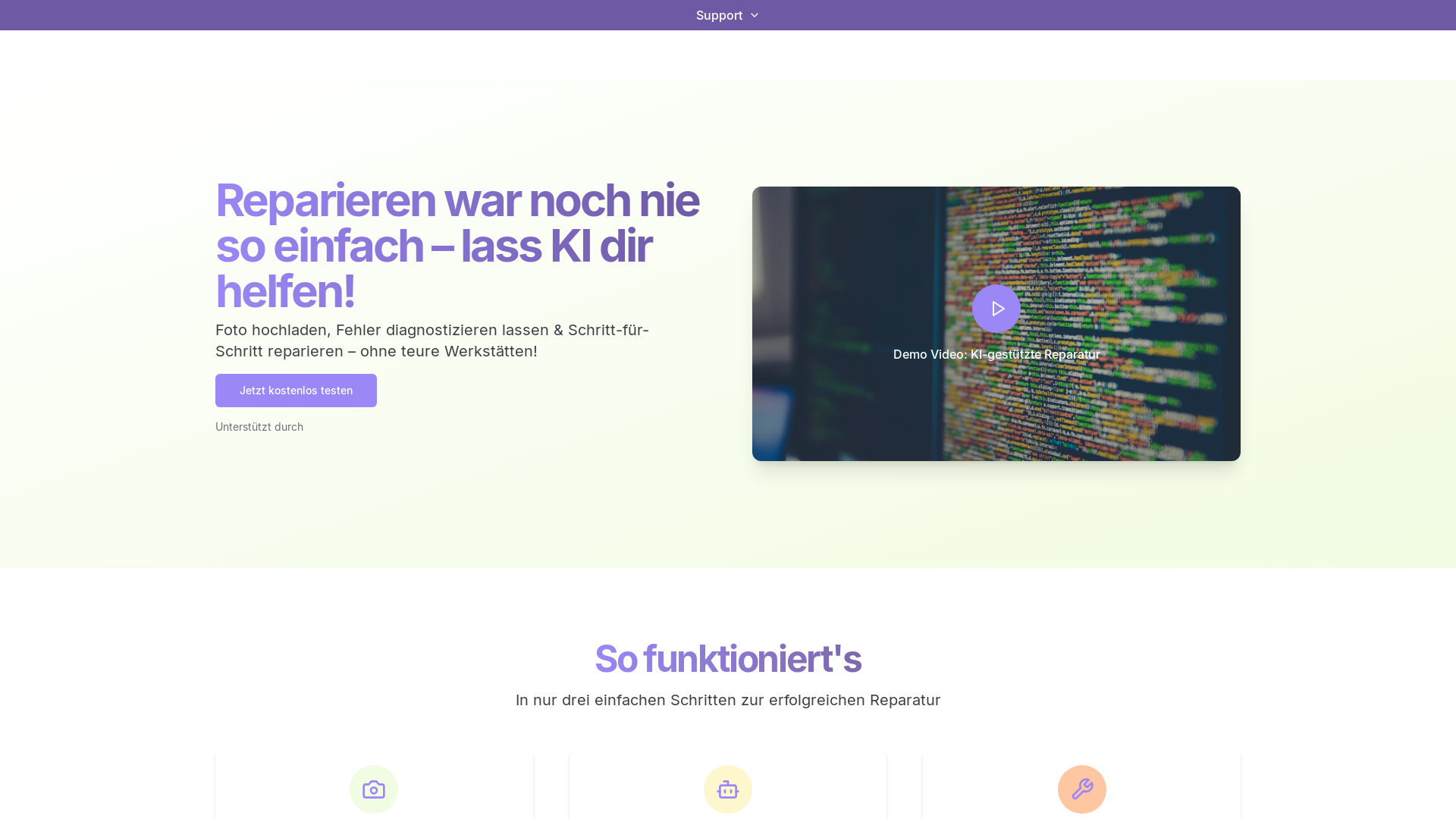 Professional Ai-powered Repair Assistant Platform