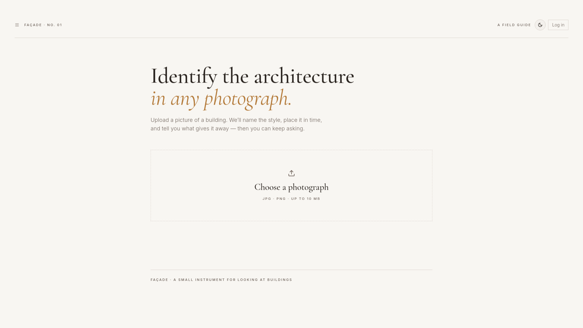 Facade — Identify architectural styles from a photo