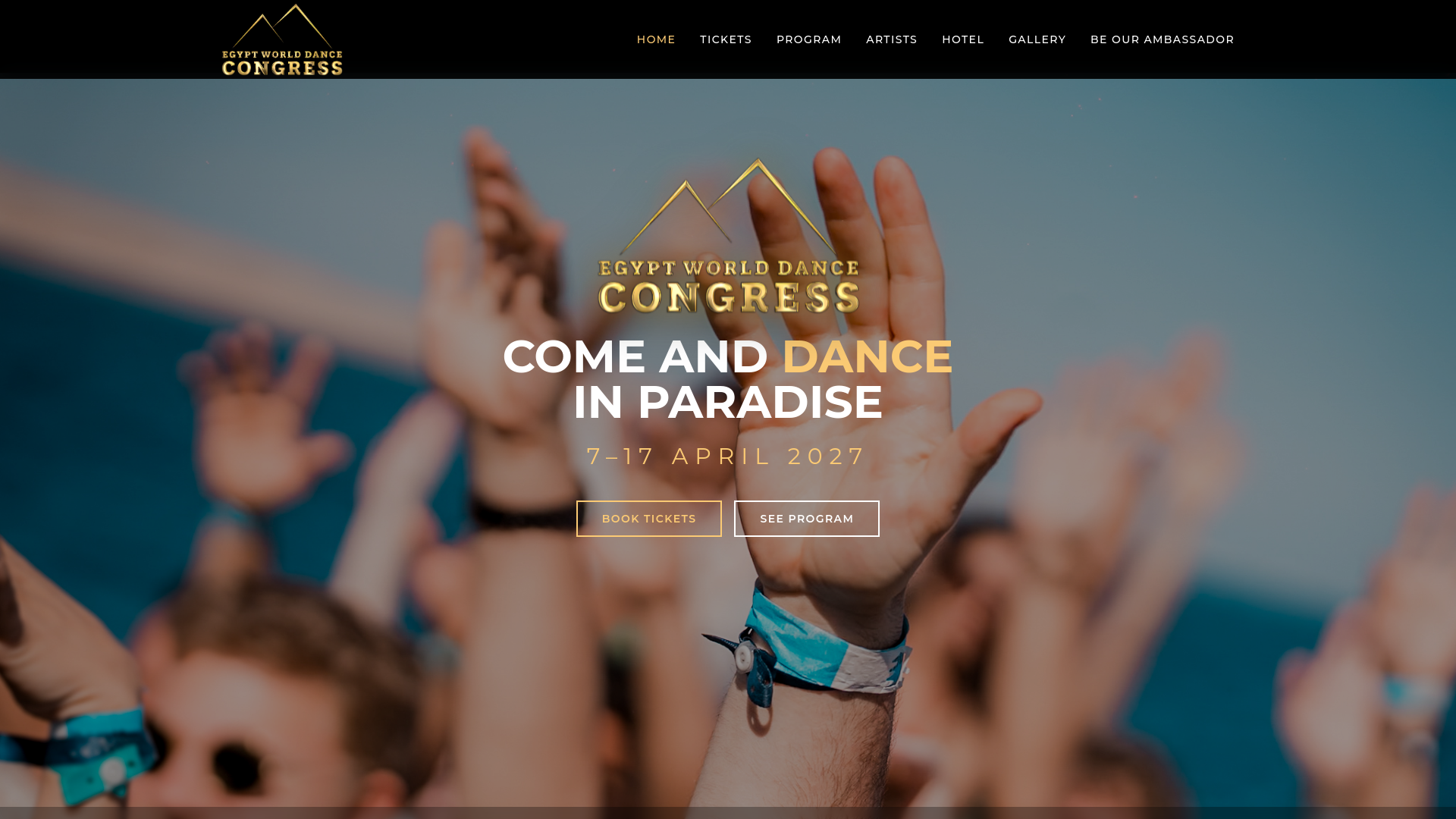 Egypt World Dance Congress 2027 flyer