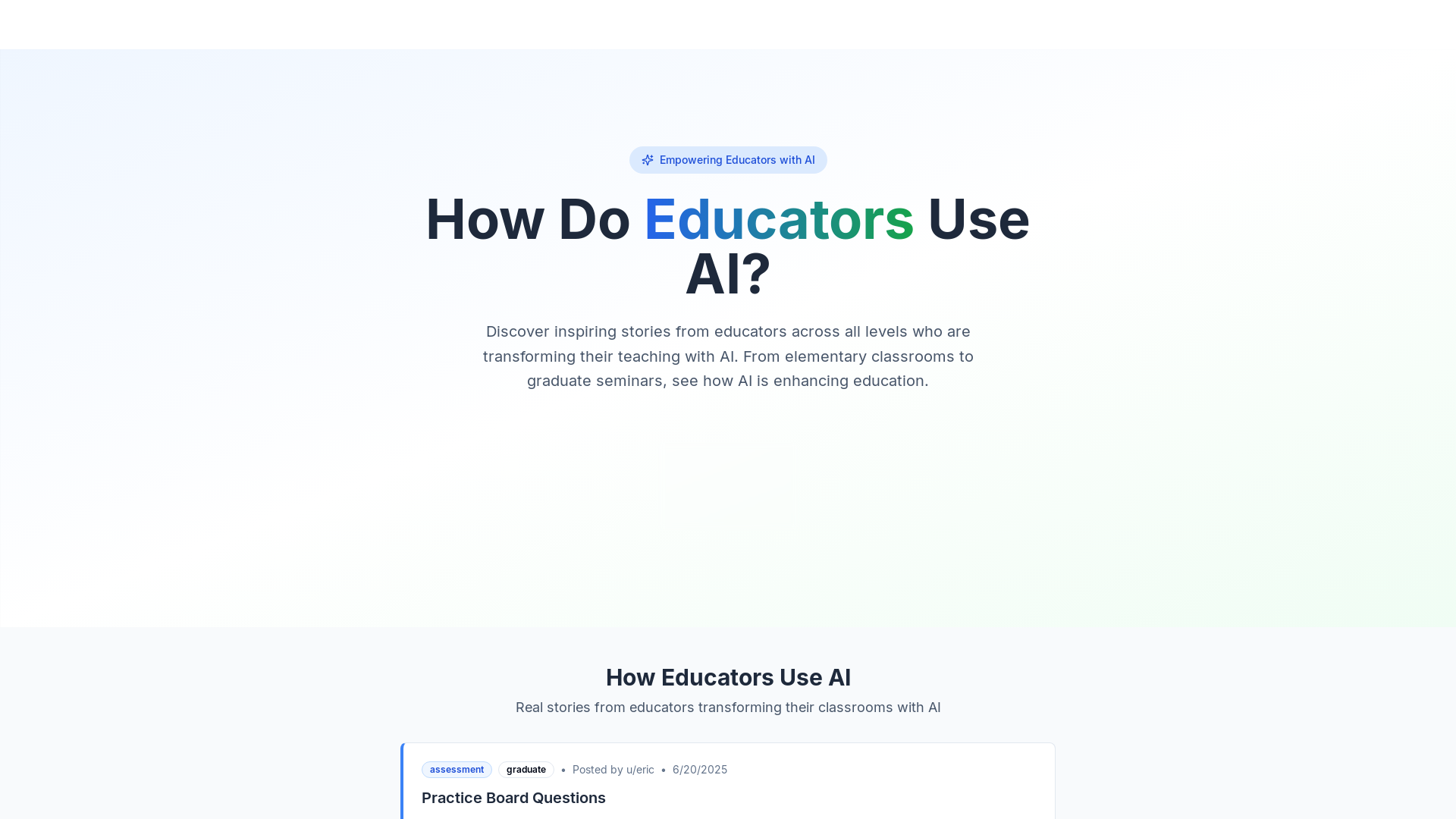 Use AI in Education - Real Stories from Educators