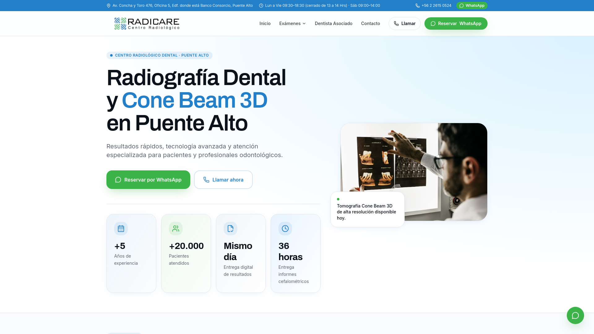 Centro Radiológico Dental Puente Alto · Radicare