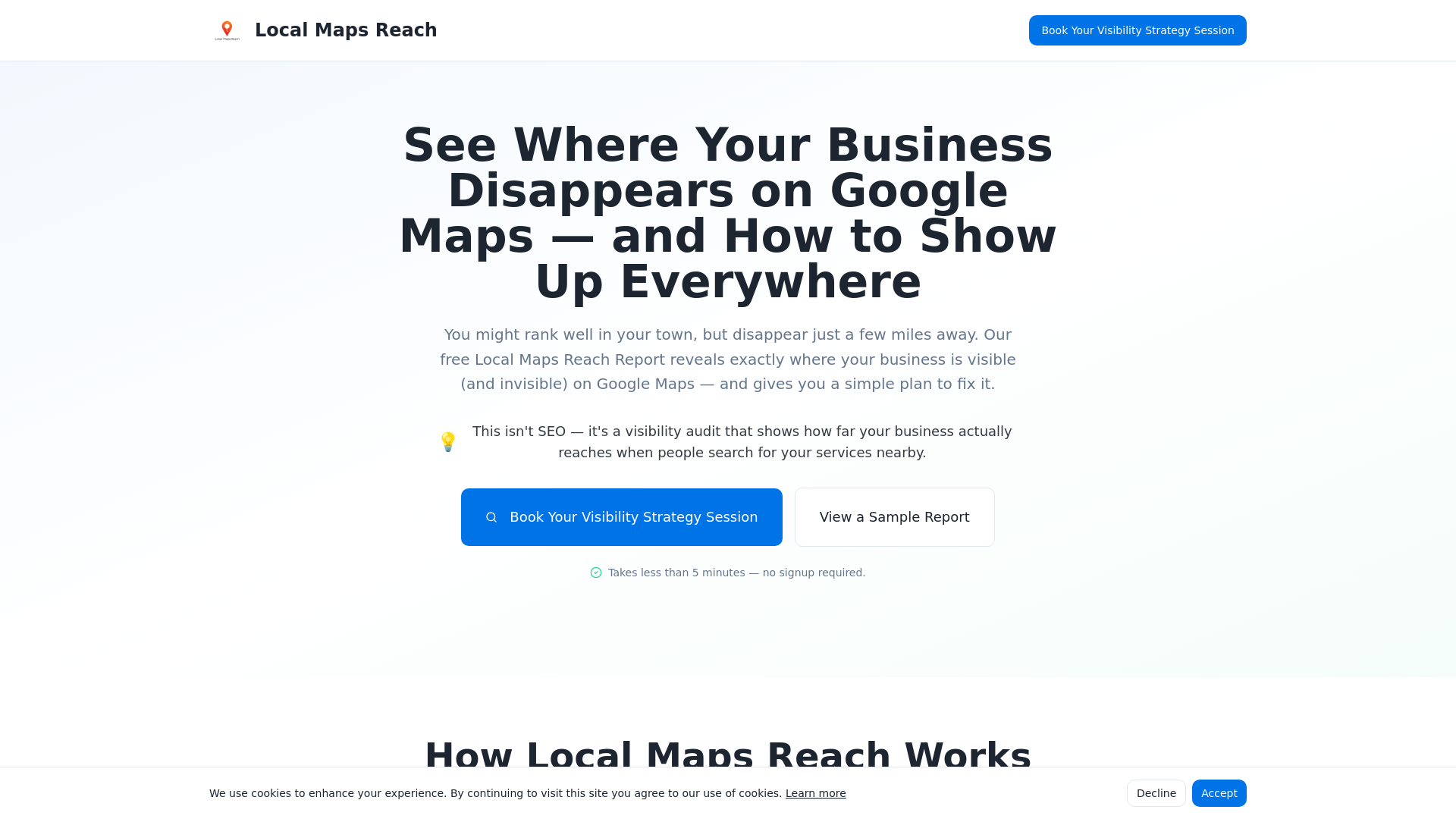 Local Maps Reach | See Where Your Business Disappears on Google Maps
