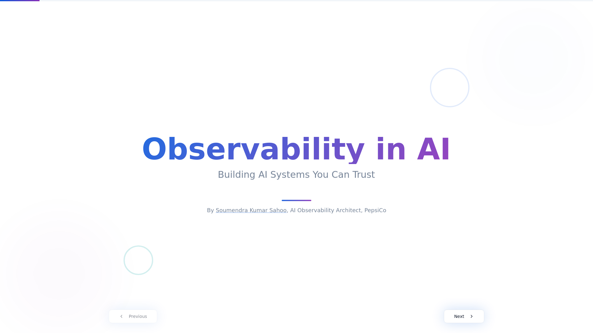 Observability in AI - Interactive Session