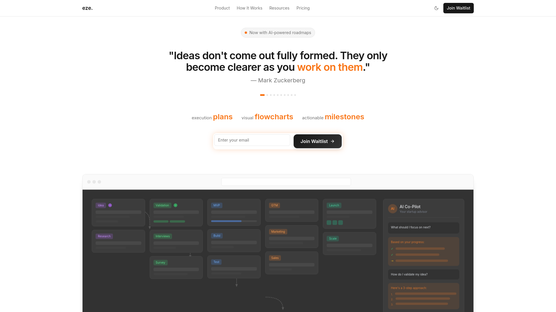 Show HN：Eze - 將創業構想轉化為執行藍圖的 AI 協作夥伴