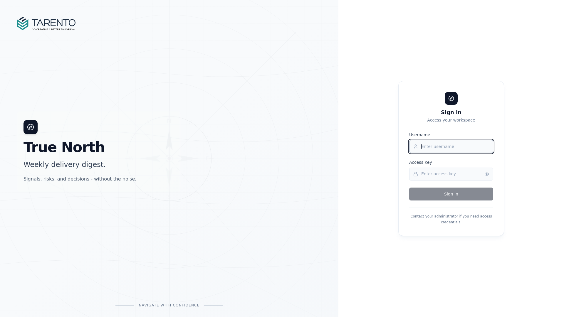 True North — Weekly Delivery Clarity