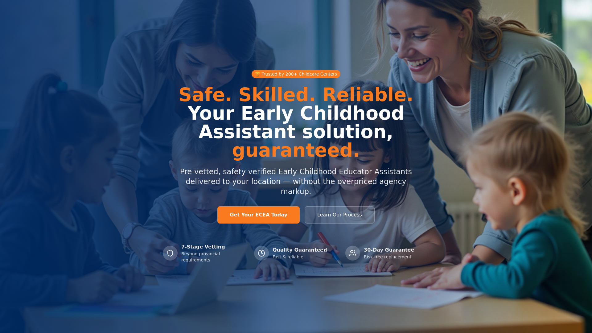 Trusted ECEA Talent - Safe, Skilled Early Childhood Assistants On-Demand