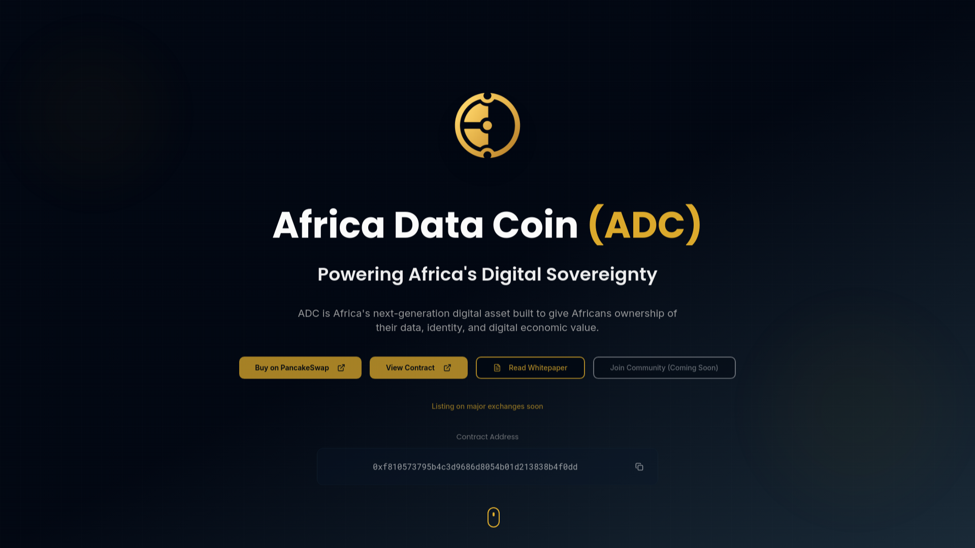Africa Data Coin (ADC) - Powering Africa's Digital Sovereignty