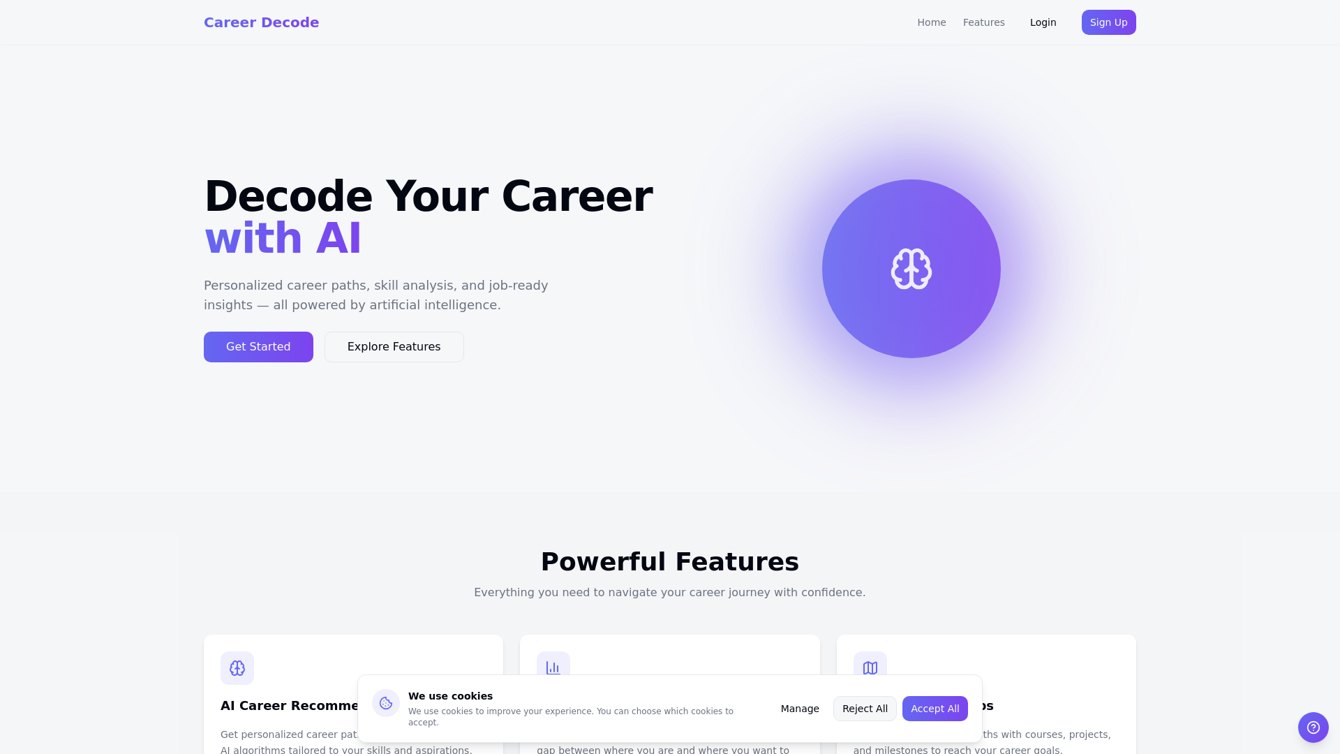 Career Decode — 官网预览图