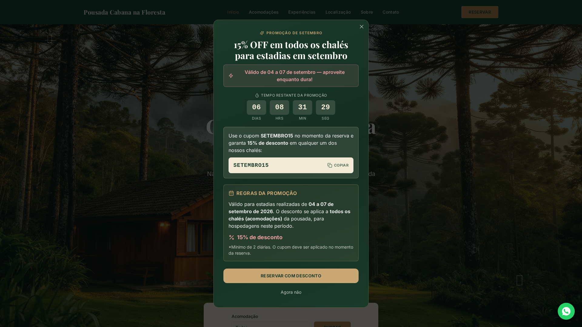 Pousada Cabana na Floresta, Monte Verde