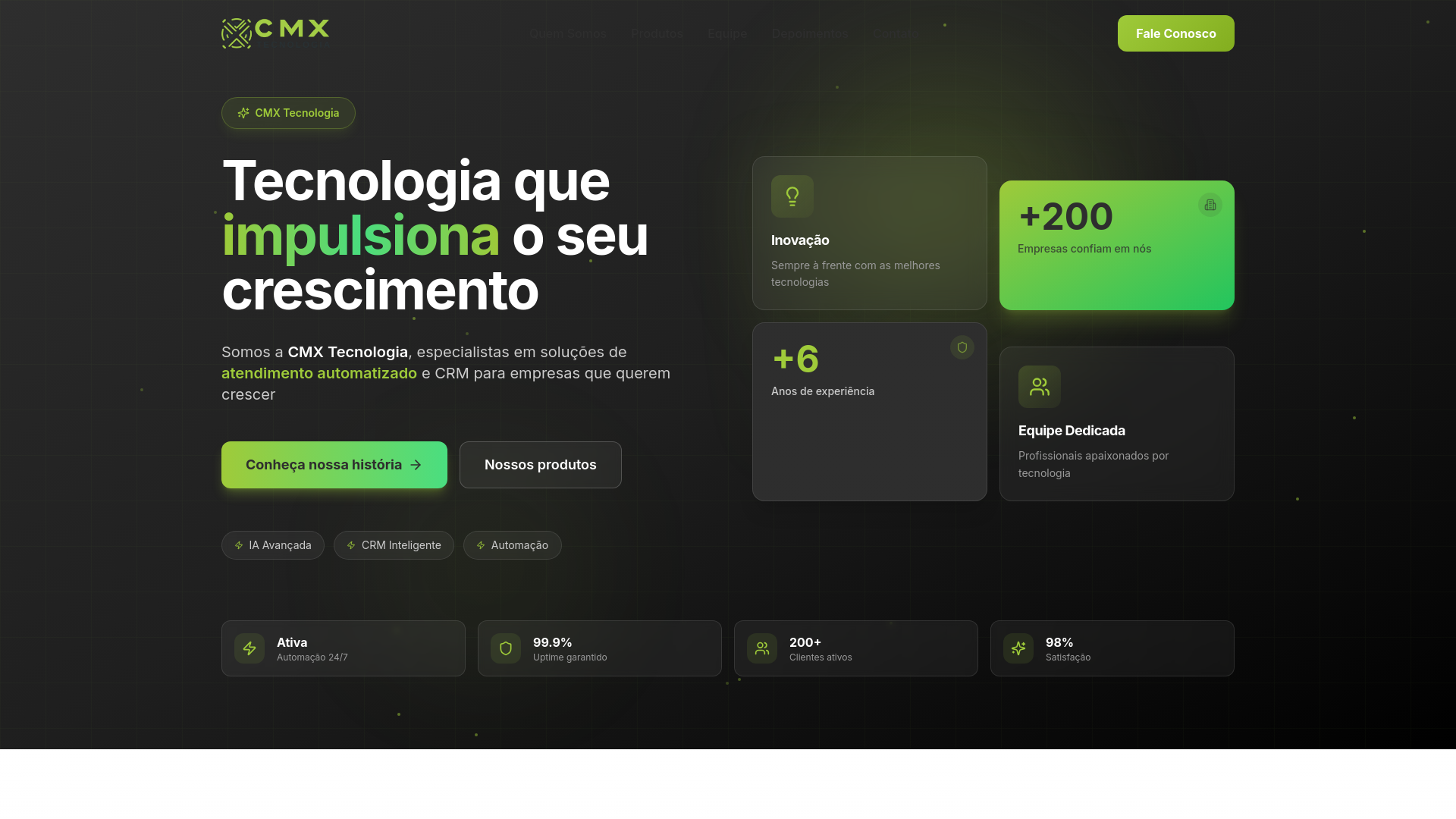 CMX Atendimentos | Solução SaaS de atendimento automatizado com IA ...