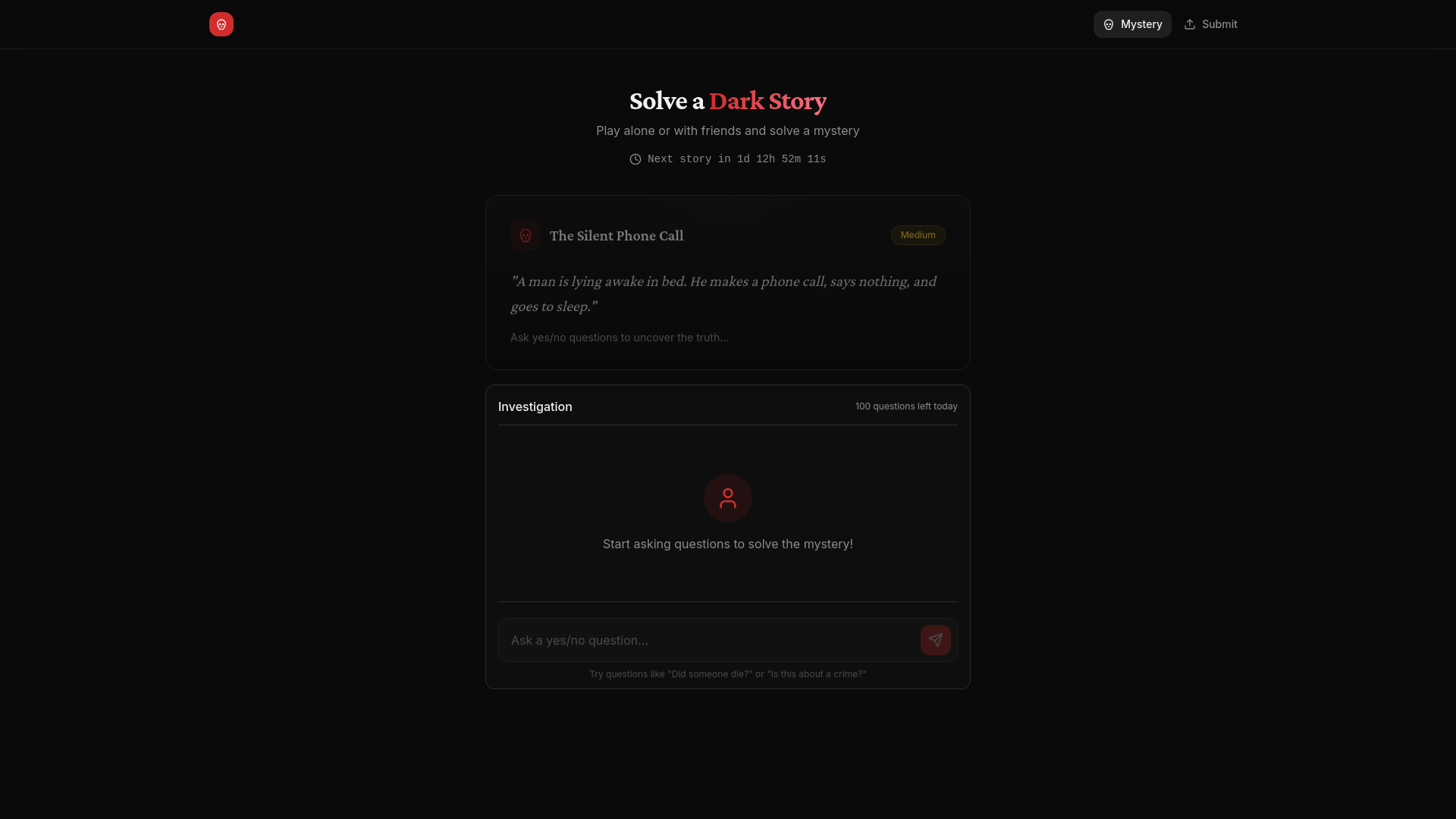 解開黑暗故事：一款對抗AI的懸疑解謎遊戲