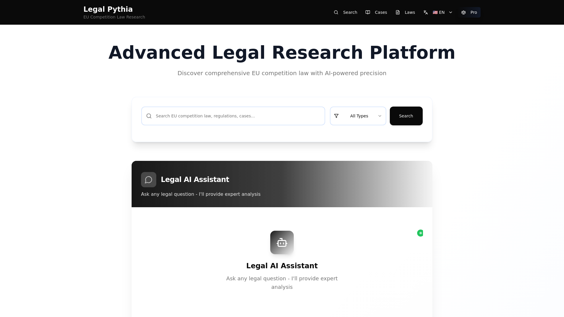 Legal Pythia - EU Competition Law Research