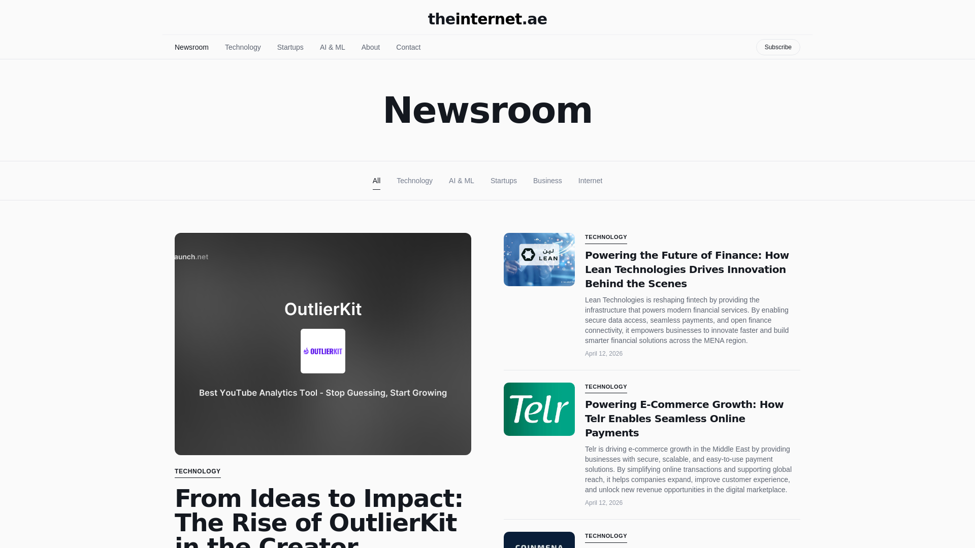 Net.ae theinternet.ae - Technology News & Insights from the Middle East