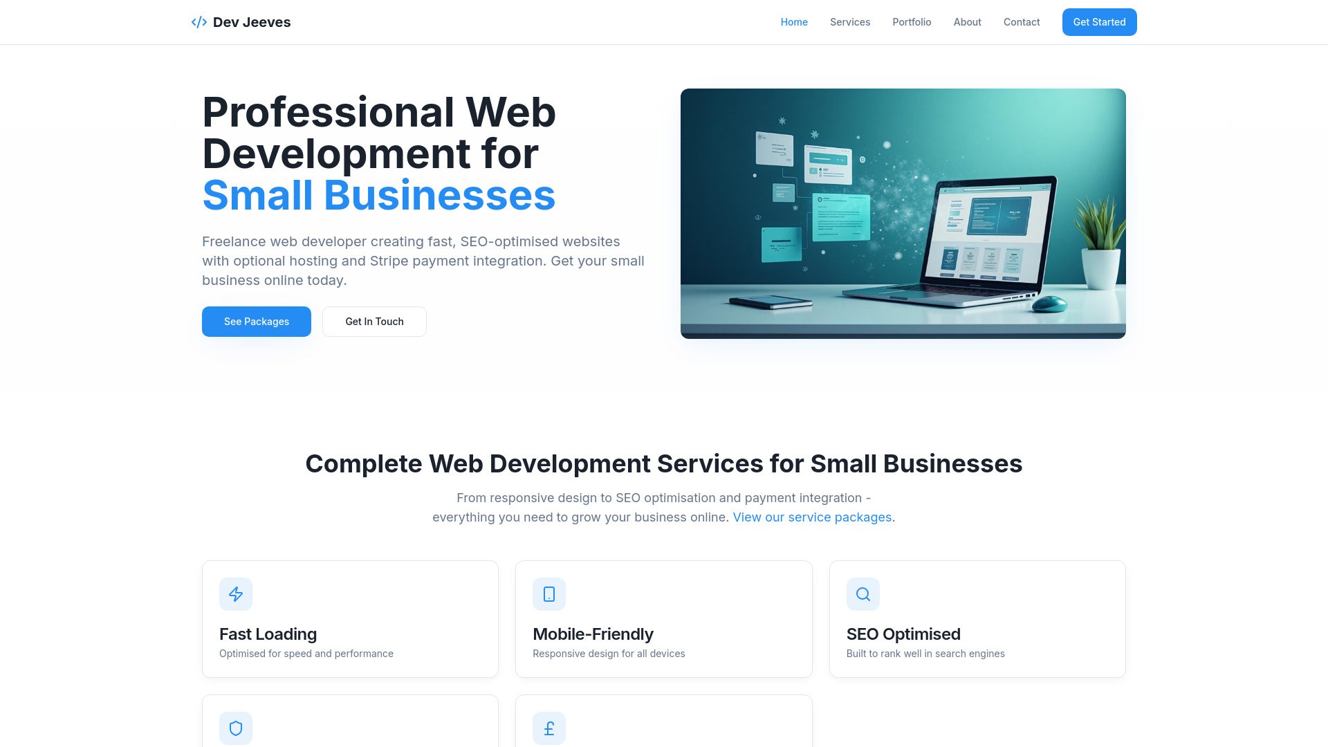 Professional Web Developer for Small Businesses | Dev Jeeves