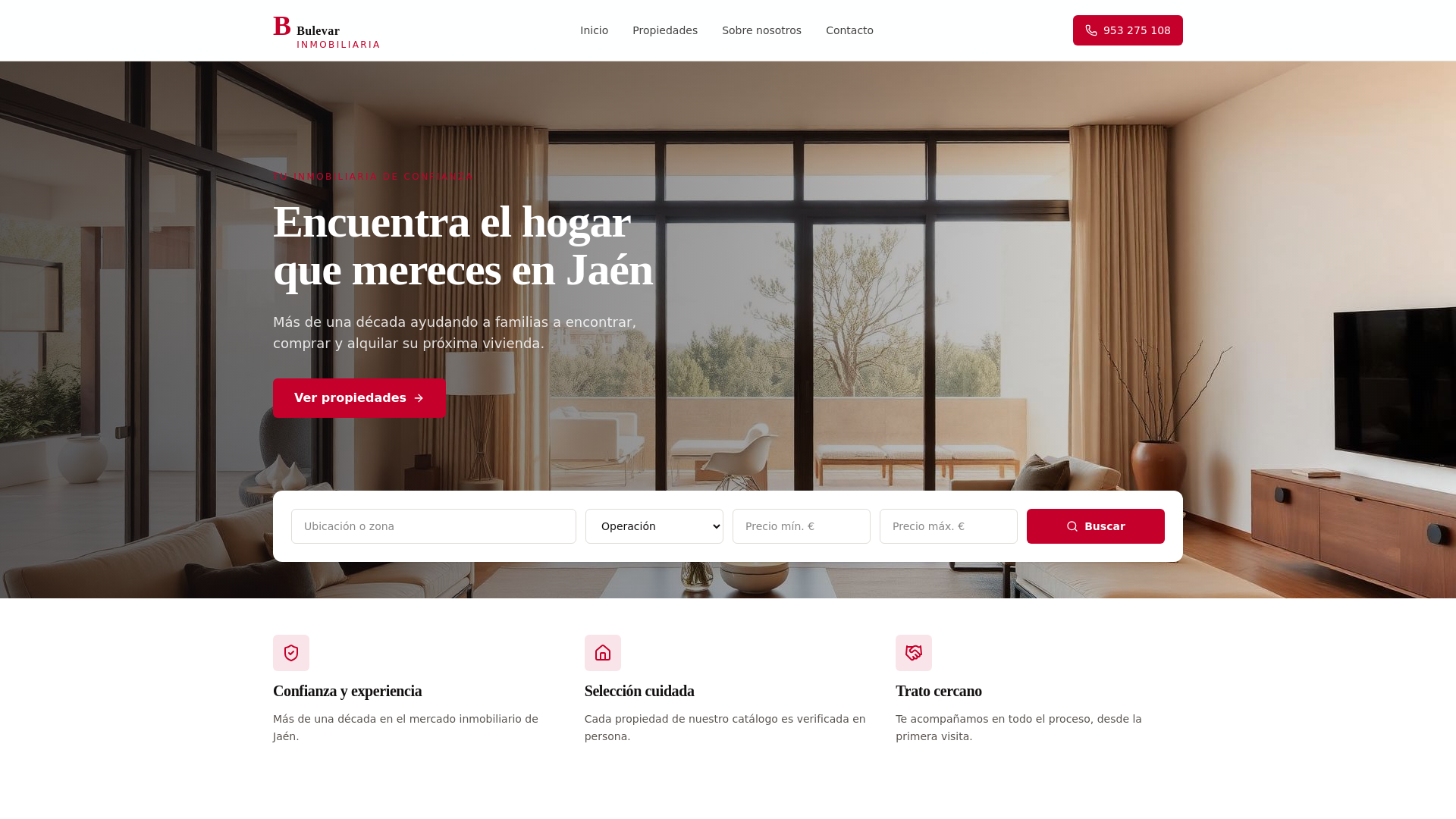 Bulevar Inmobiliaria, servicios inmobiliarios en Jaén