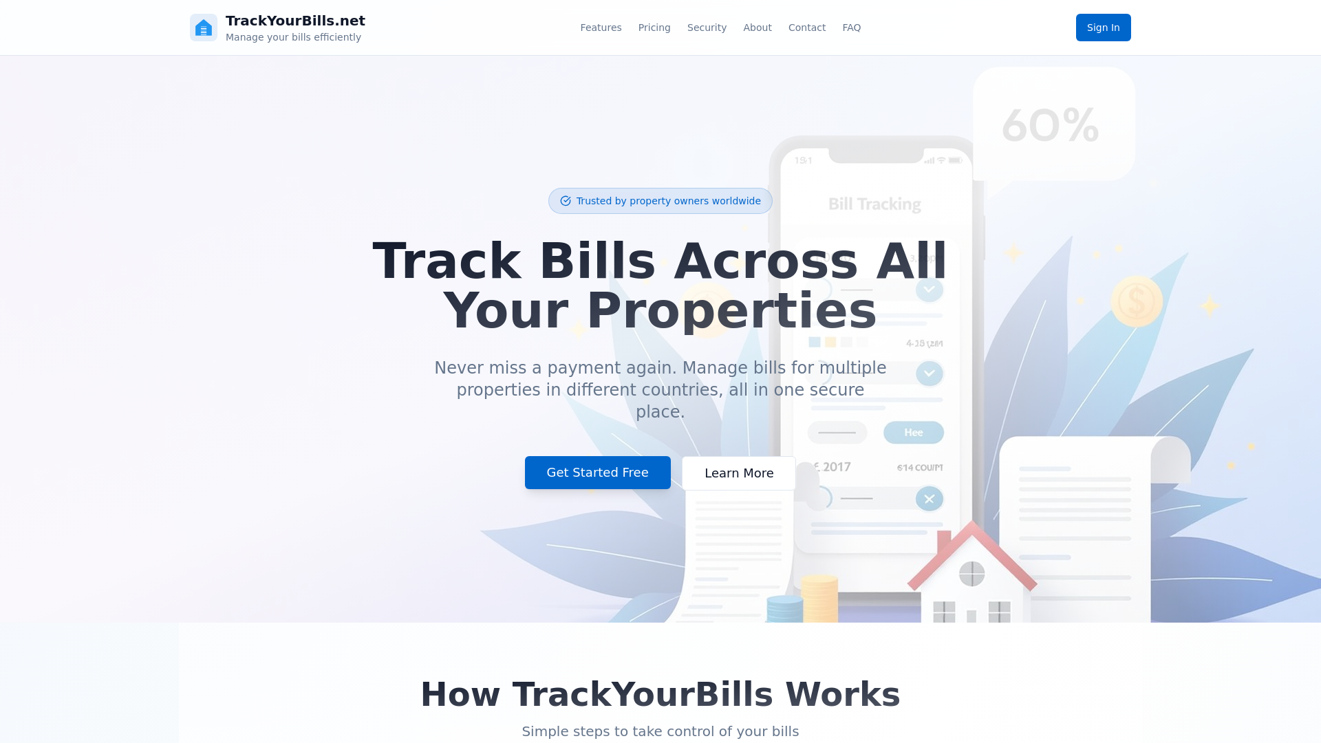Manage Bills Across All Properties Screenshot