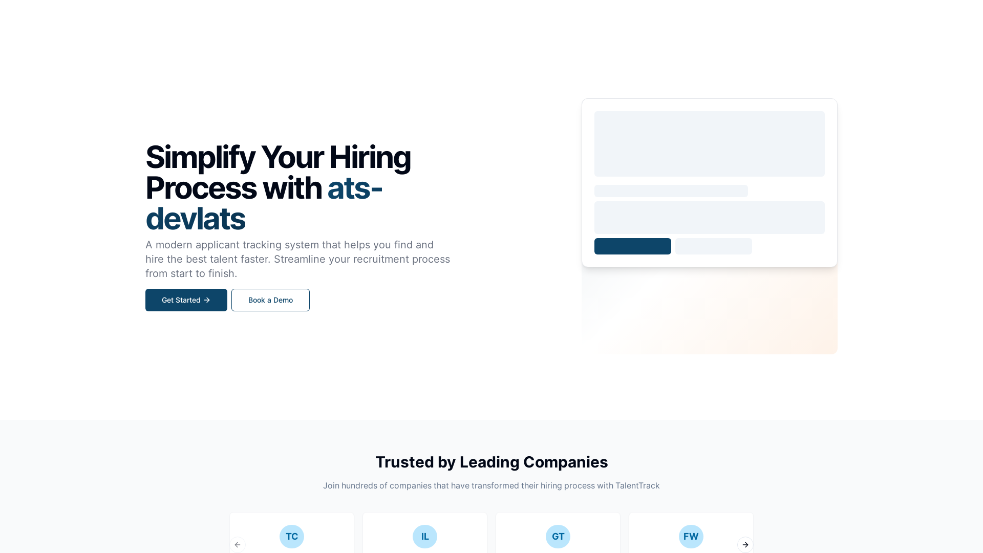 Professional Applicant Tracking System (ats) Platform